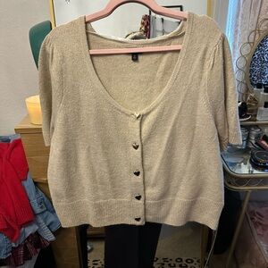 Plus size cropped sweater